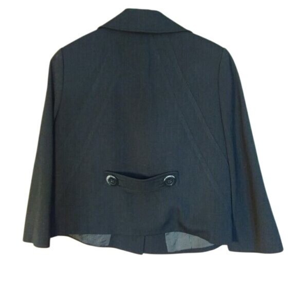 Atelier Jacket Womens 2 Gray Three Button Single Breasted Blazer - Picture 3 of 4